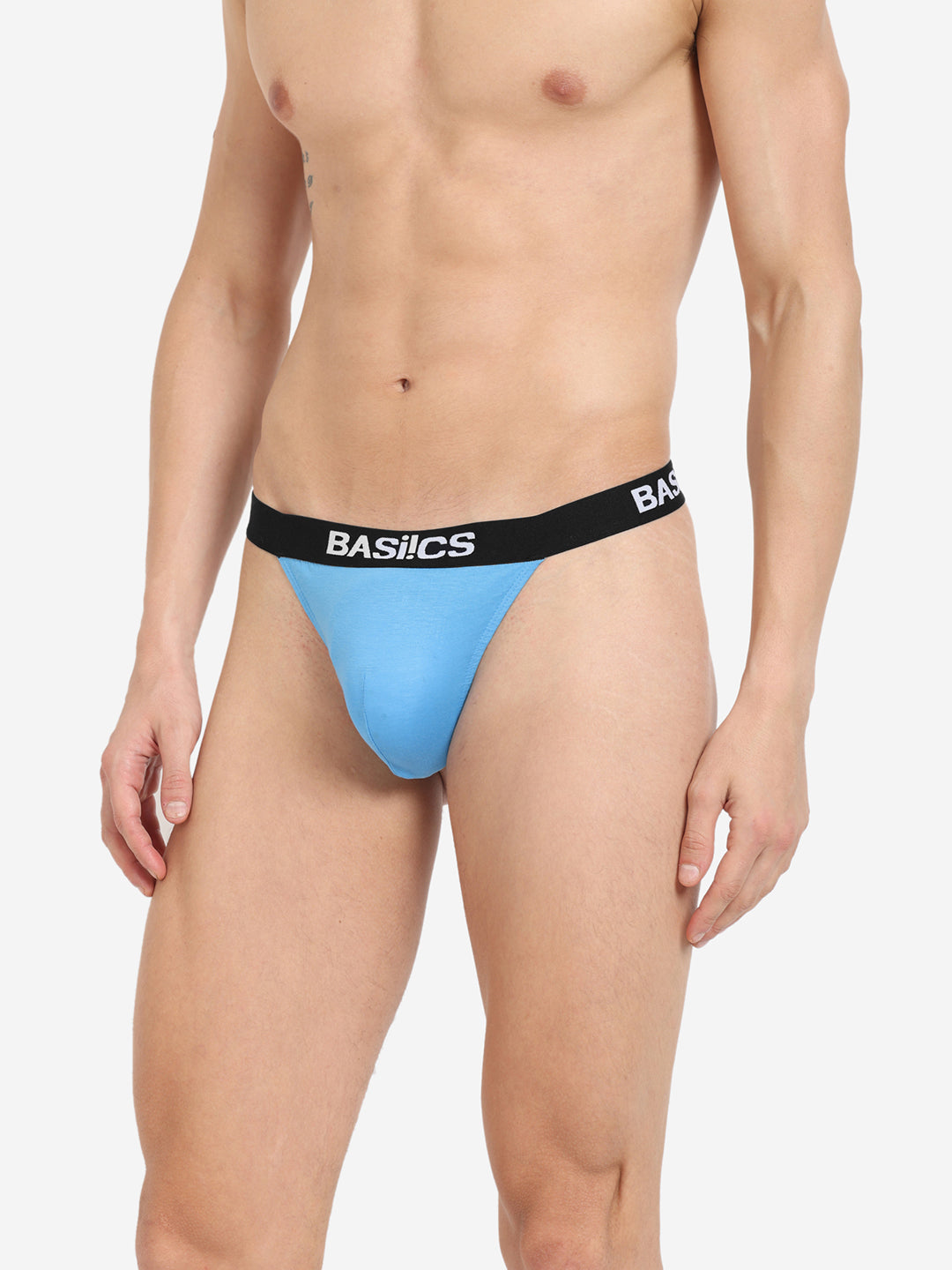 BASIICS by La Intimo Men's Thongs Pack of 3 - Comfortable, breathable, and seamless innerwear