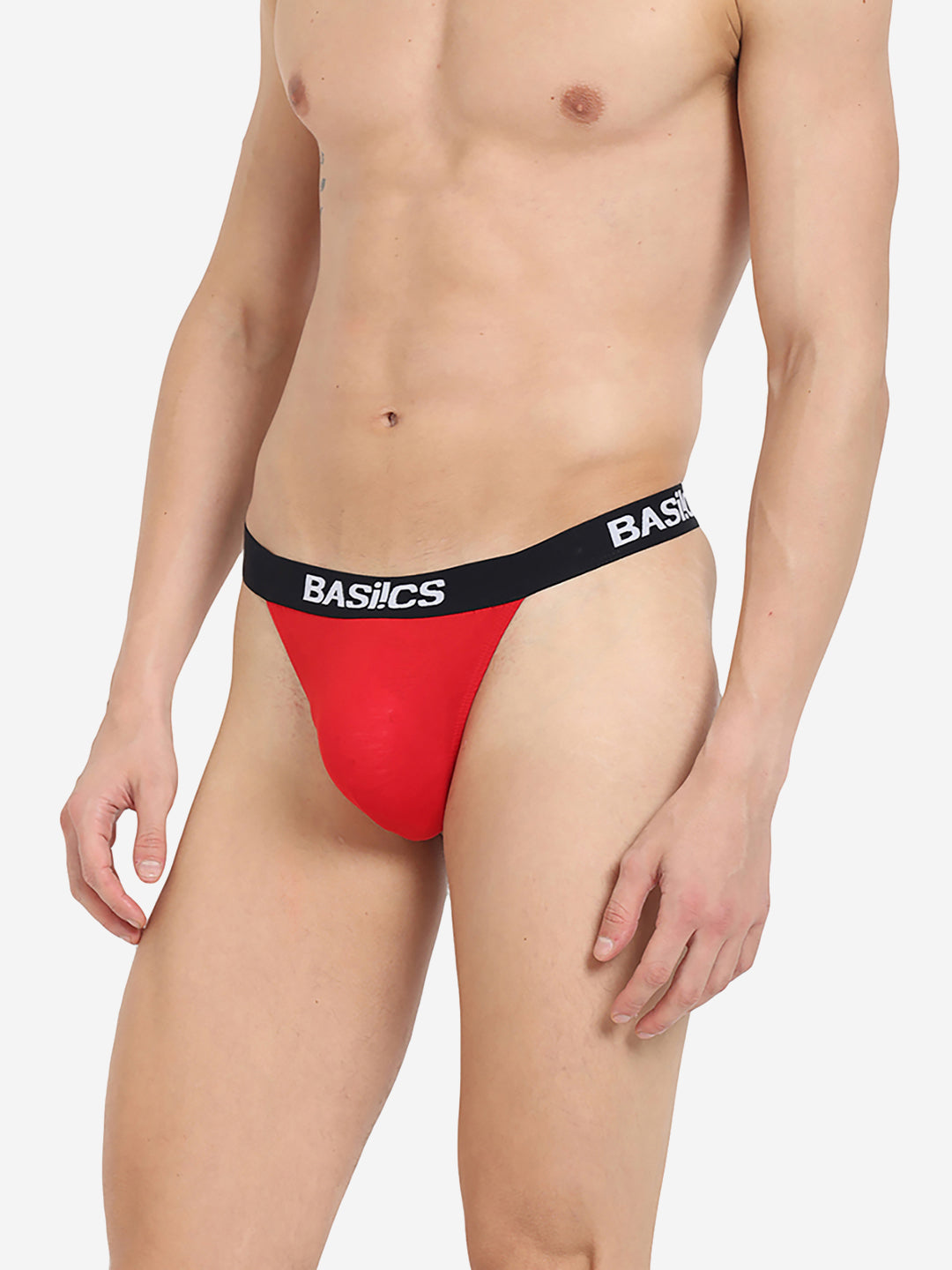 BASIICS by La Intimo Men's Thongs Pack of 3 - Comfortable, breathable, and seamless innerwear