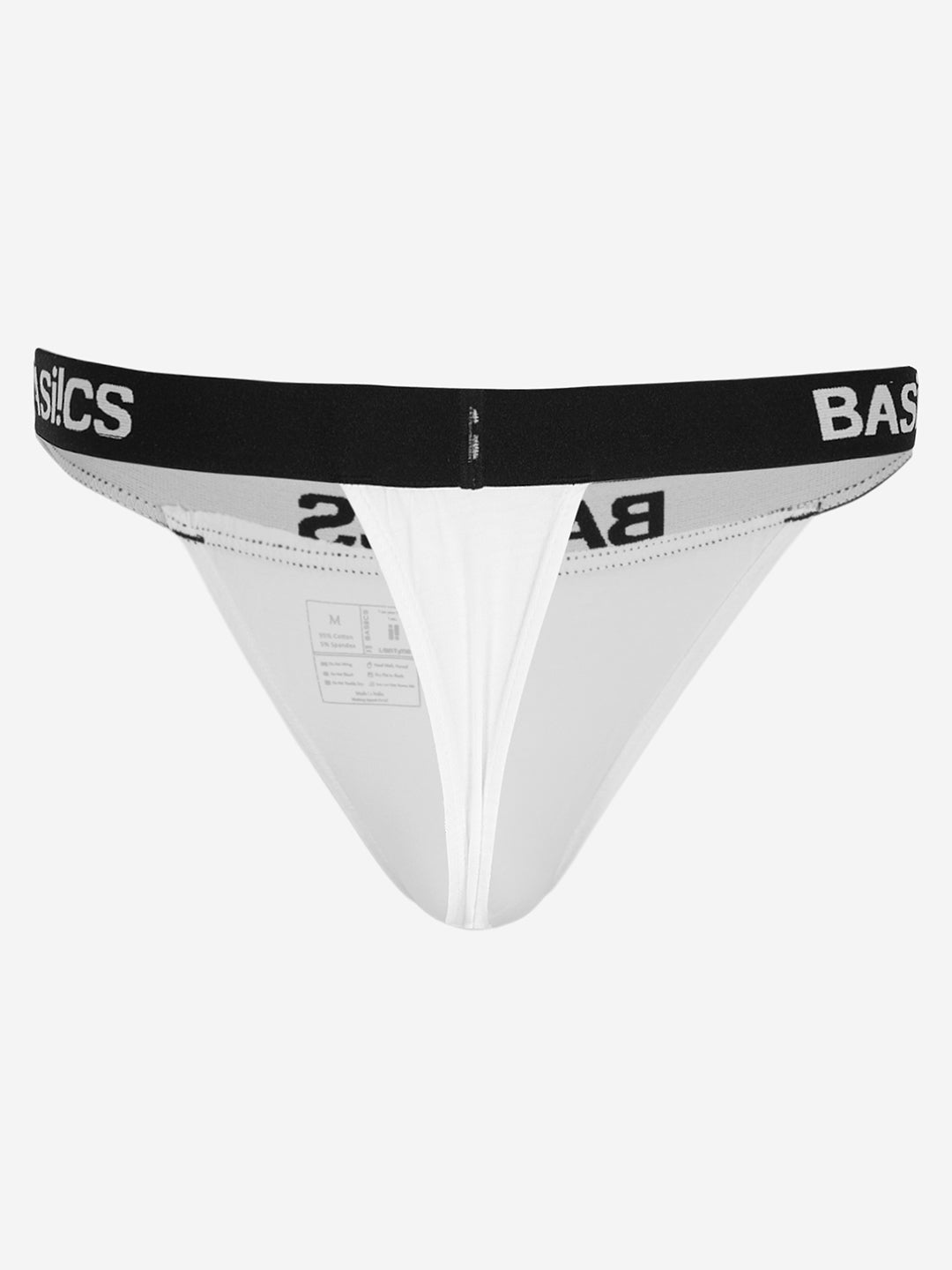 BASIICS by La Intimo Men's Thongs Pack of 3 - Comfortable, breathable, and seamless innerwear