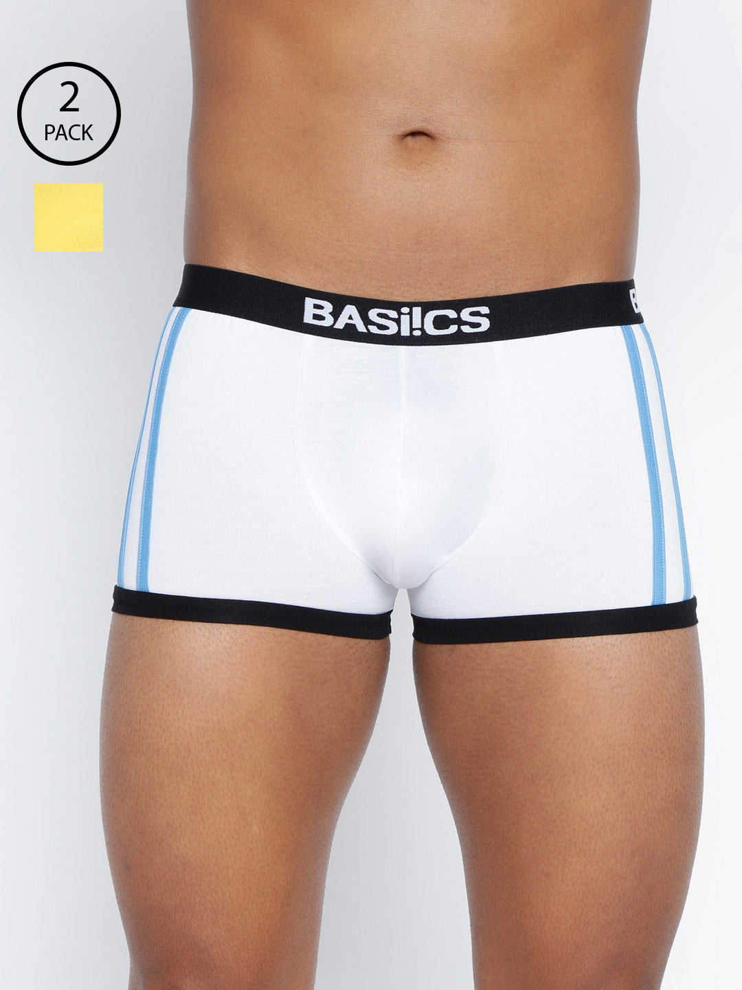 BASIICS by La Intimo Men's Trunks Pack of 2 - Comfortable, breathable, and supportive innerwear