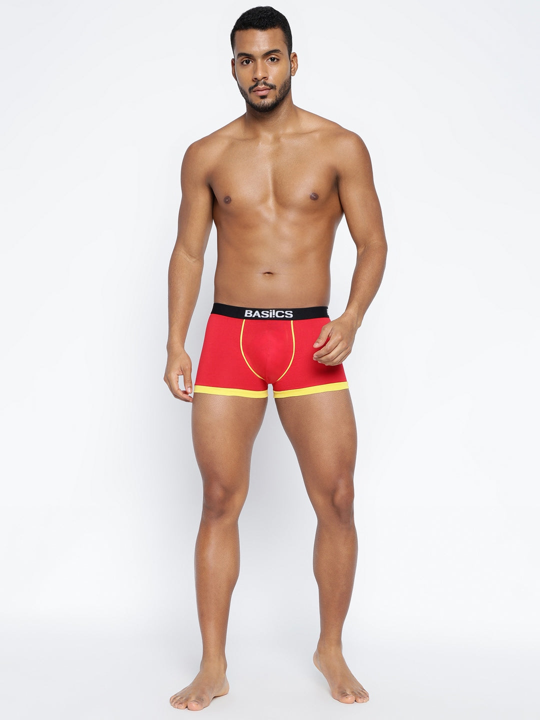 BASIICS by La Intimo Men's Trunks Single Pack of 1 - Comfortable, breathable, and supportive innerwear