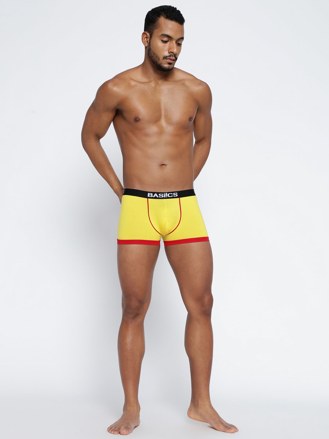 BASIICS by La Intimo Men's Trunks Single Pack of 1 - Comfortable, breathable, and supportive innerwear