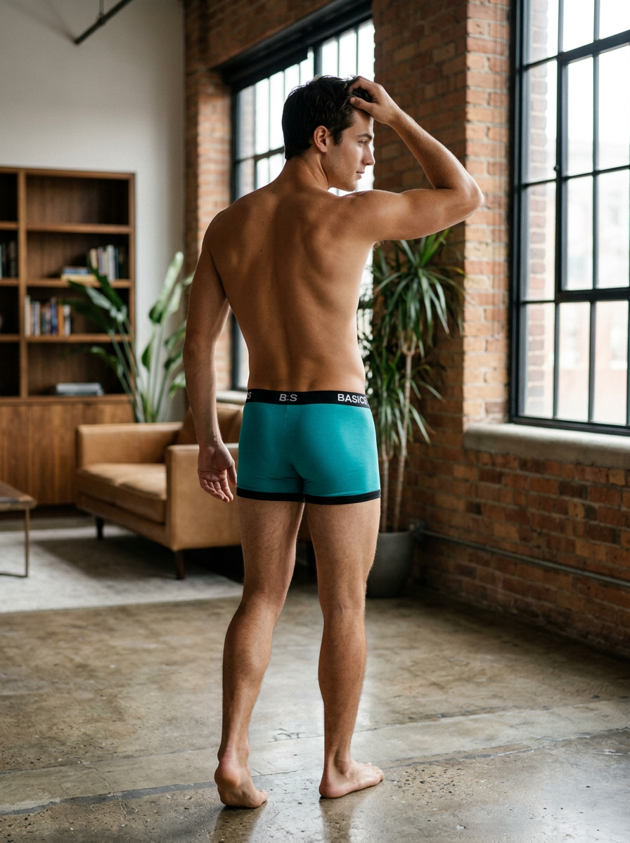 Men's Full Coverage Stretch Cotton Trunk - Body Boost BASIICS