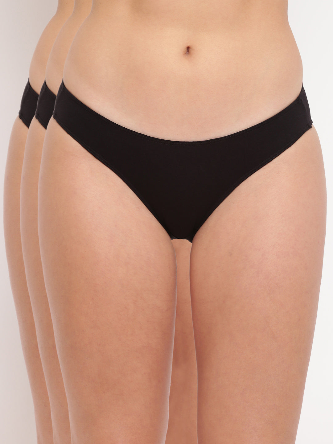 Women's bikini briefs from BASIICS by La Intimo, multi-pack of 3, soft and comfortable innerwear.