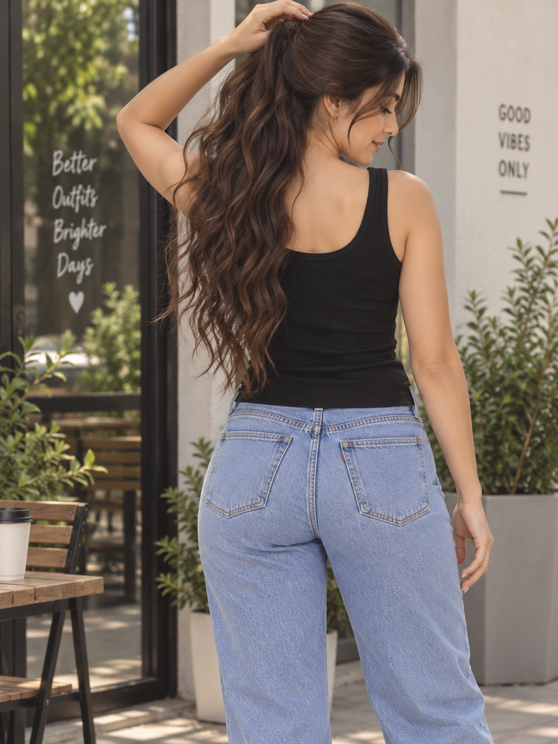 Women's Deep U-Neck Cotton Camisole