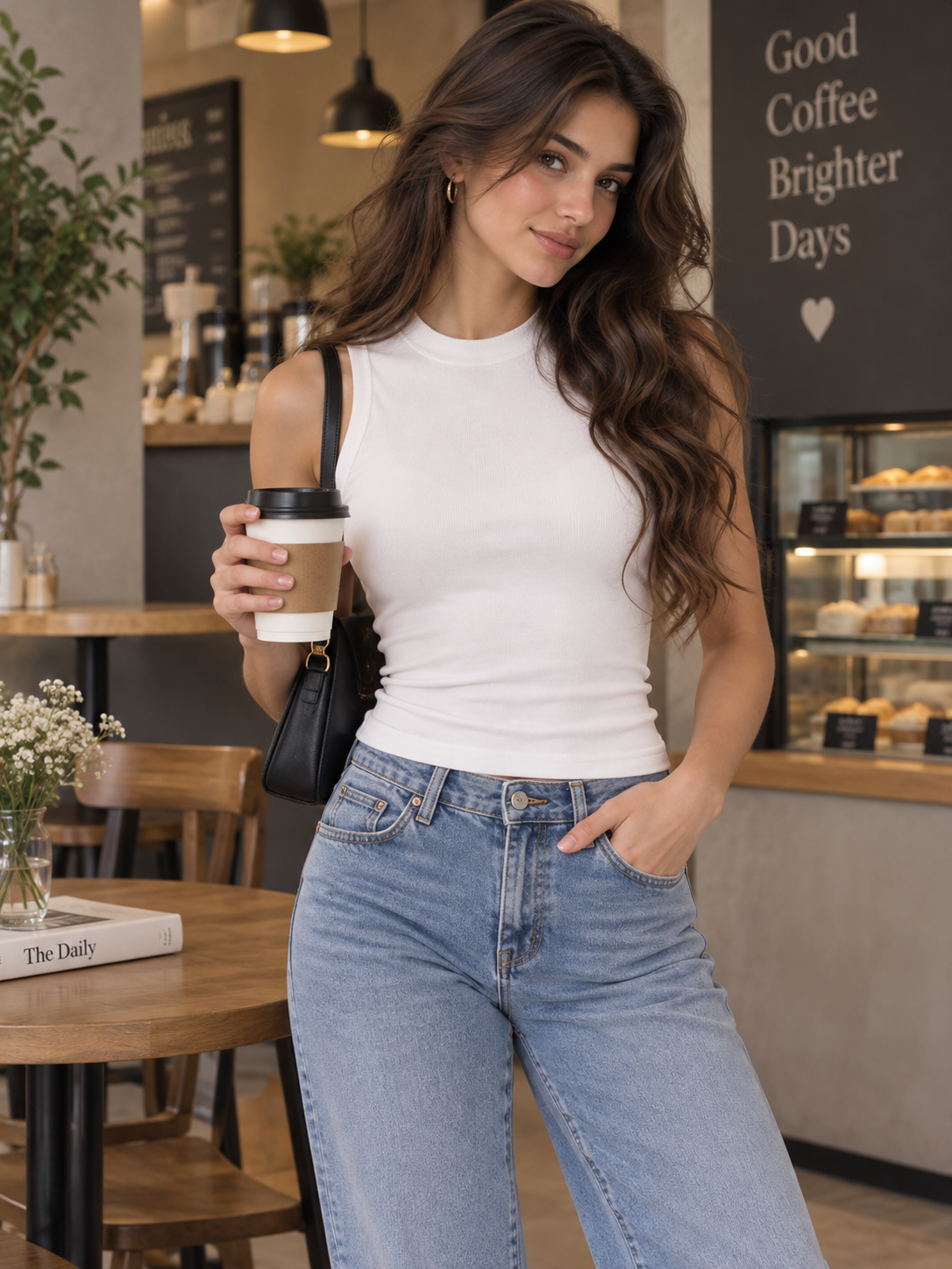 Women's High Neck Tank Top Camisole