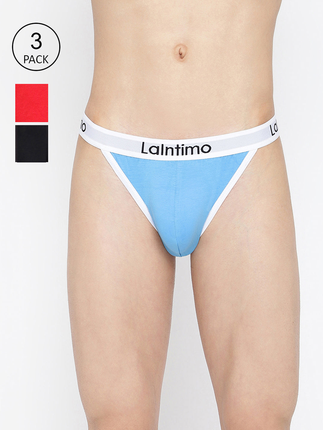 La Intimo Men's Standard Brief Pack of 3 - Comfortable, Durable Underwear