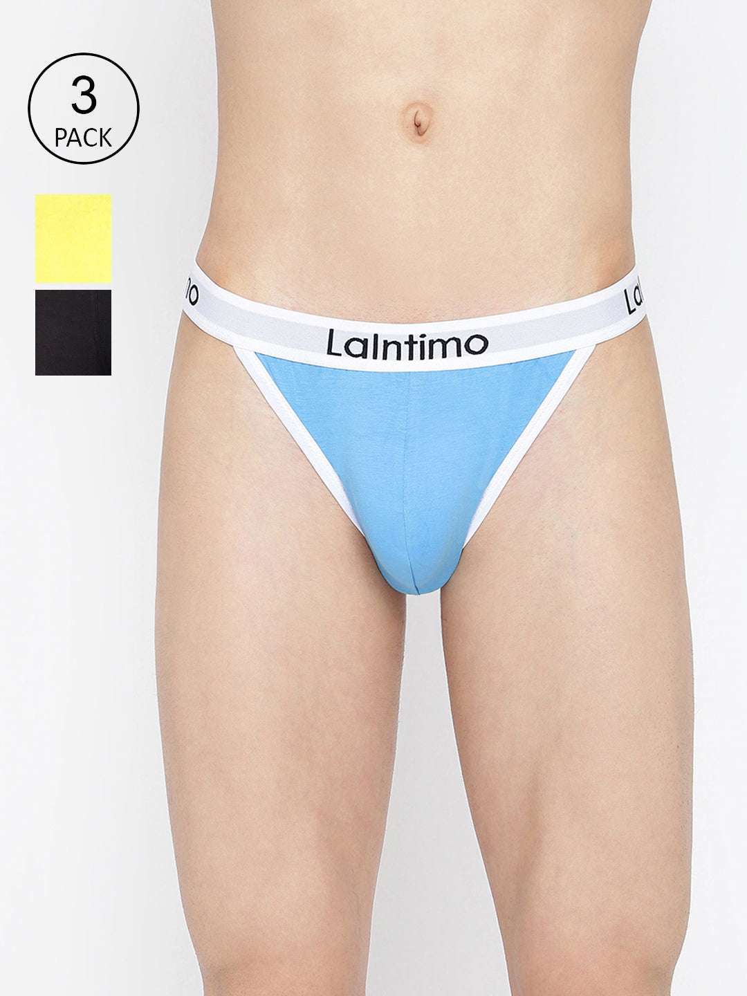 La Intimo Men's Standard Brief Pack of 3 - Comfortable, Durable Underwear