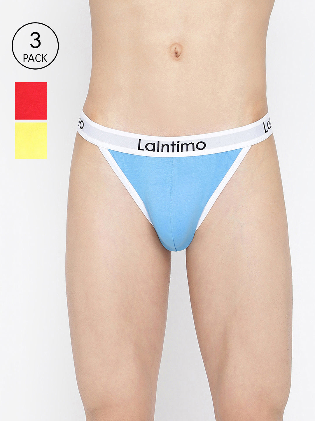 La Intimo Men's Standard Brief Pack of 3 - Comfortable, Durable Underwear