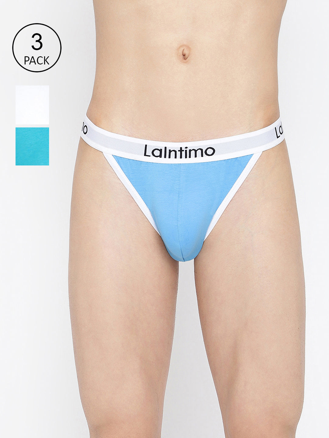 La Intimo Men's Standard Brief Pack of 3 - Comfortable, Durable Underwear