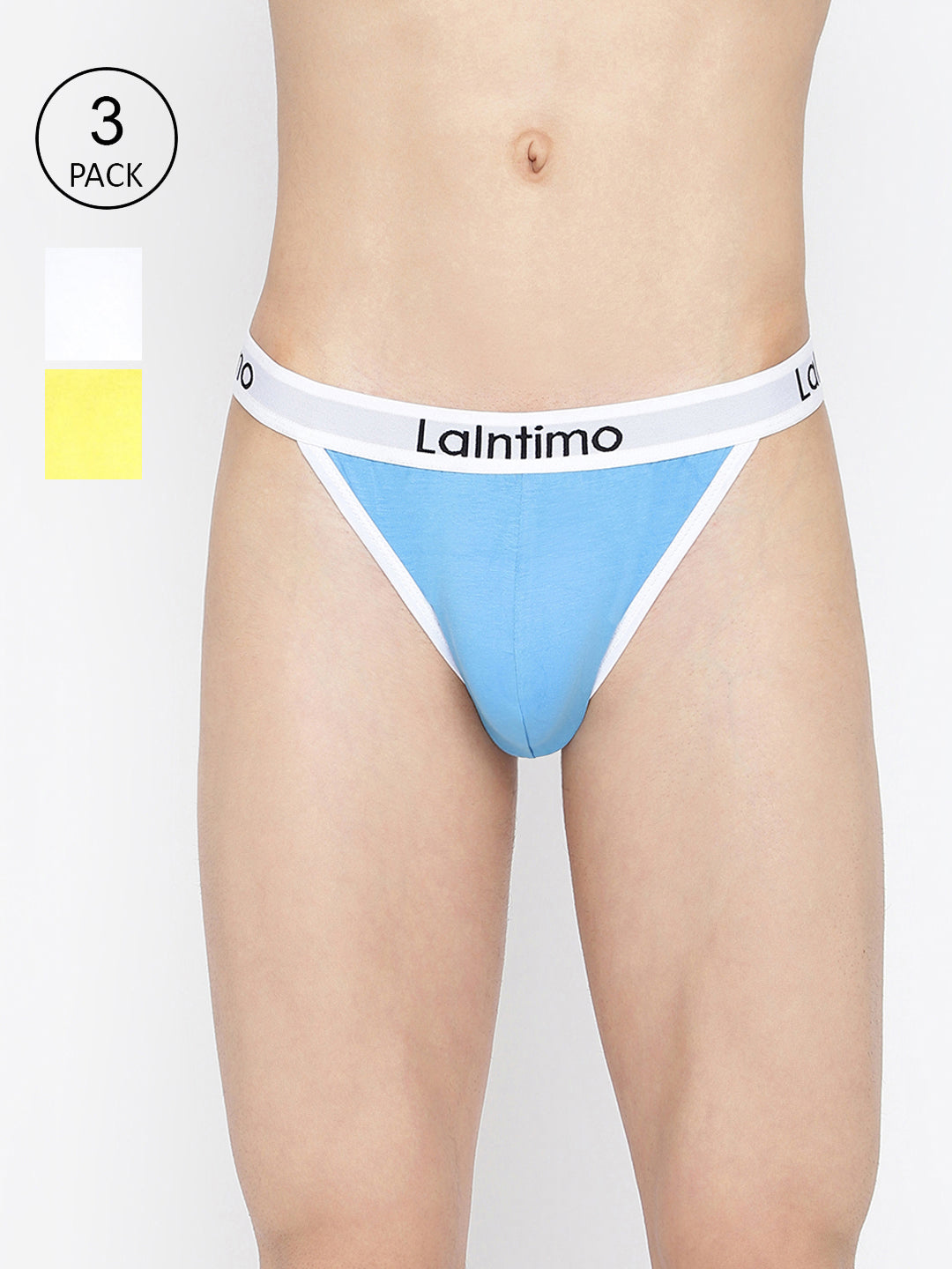 La Intimo Men's Standard Brief Pack of 3 - Comfortable, Durable Underwear