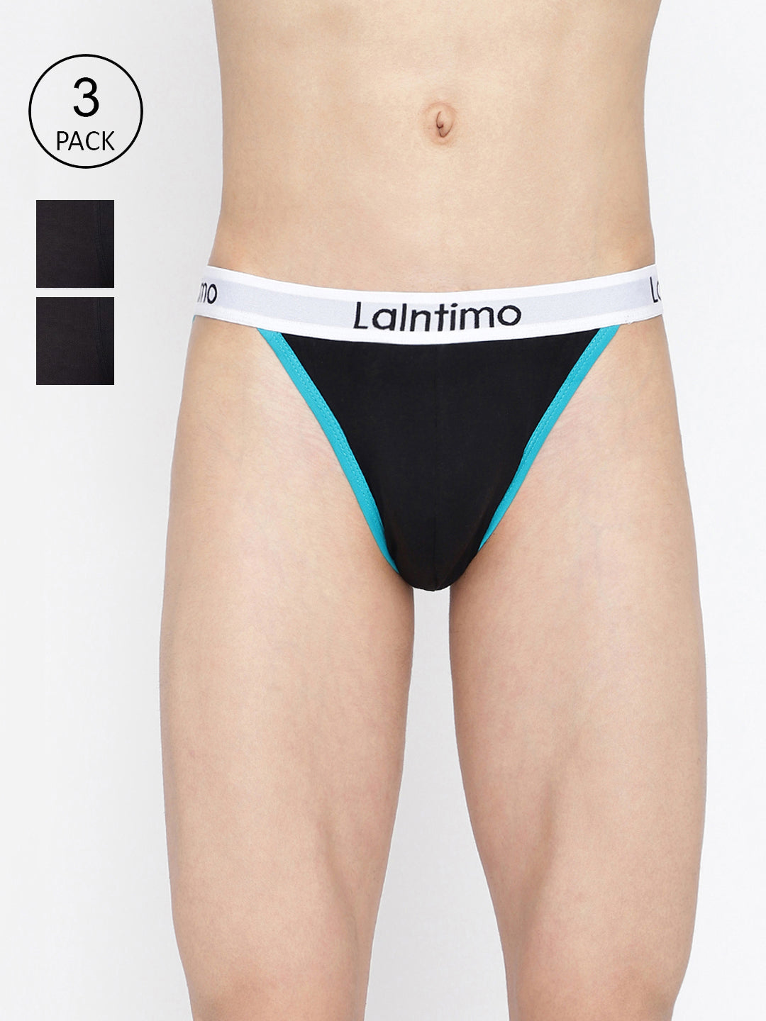 La Intimo Men's Standard Brief Pack of 3 - Comfortable, Durable Underwear