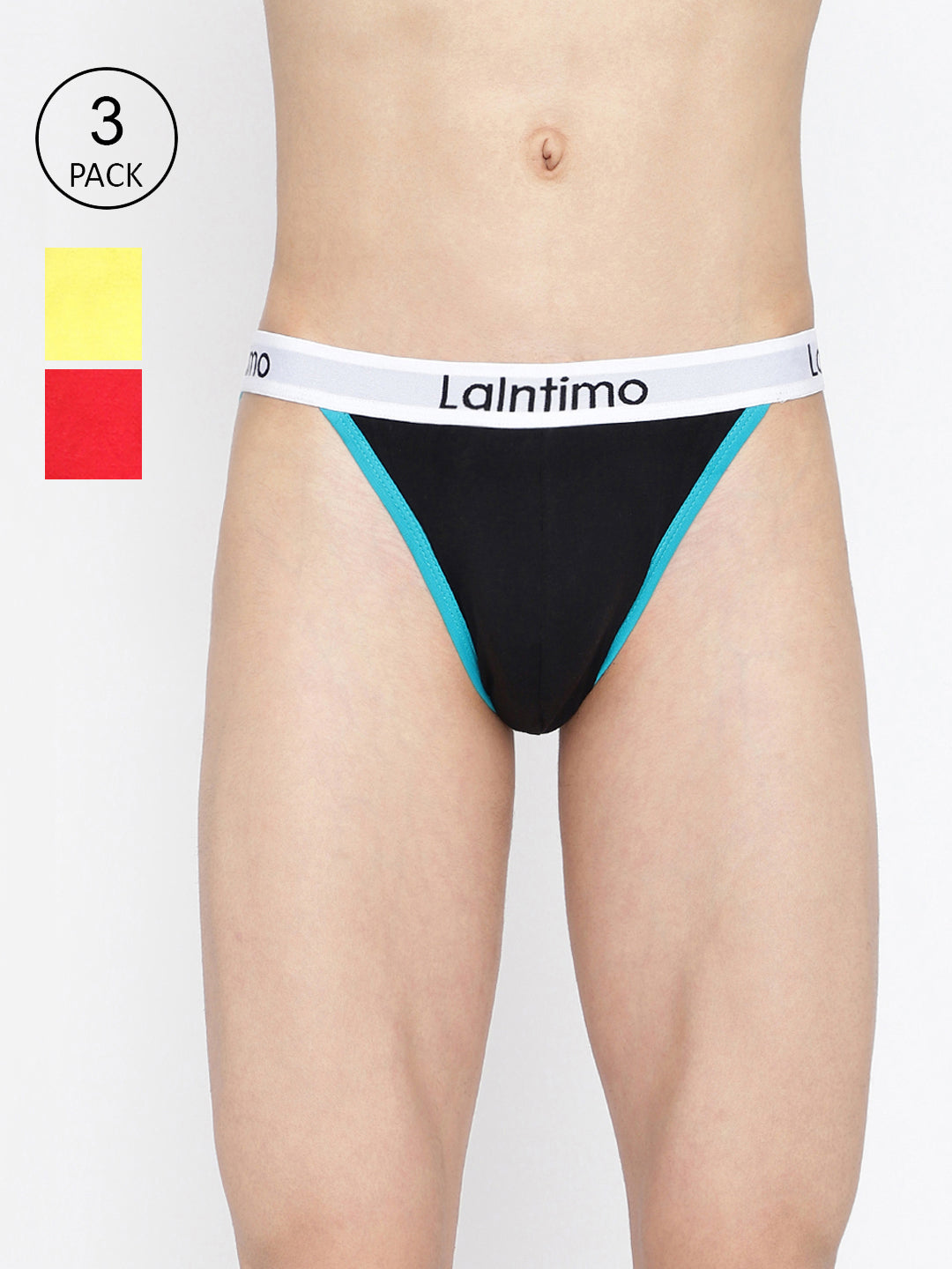 La Intimo Men's Standard Brief Pack of 3 - Comfortable, Durable Underwear