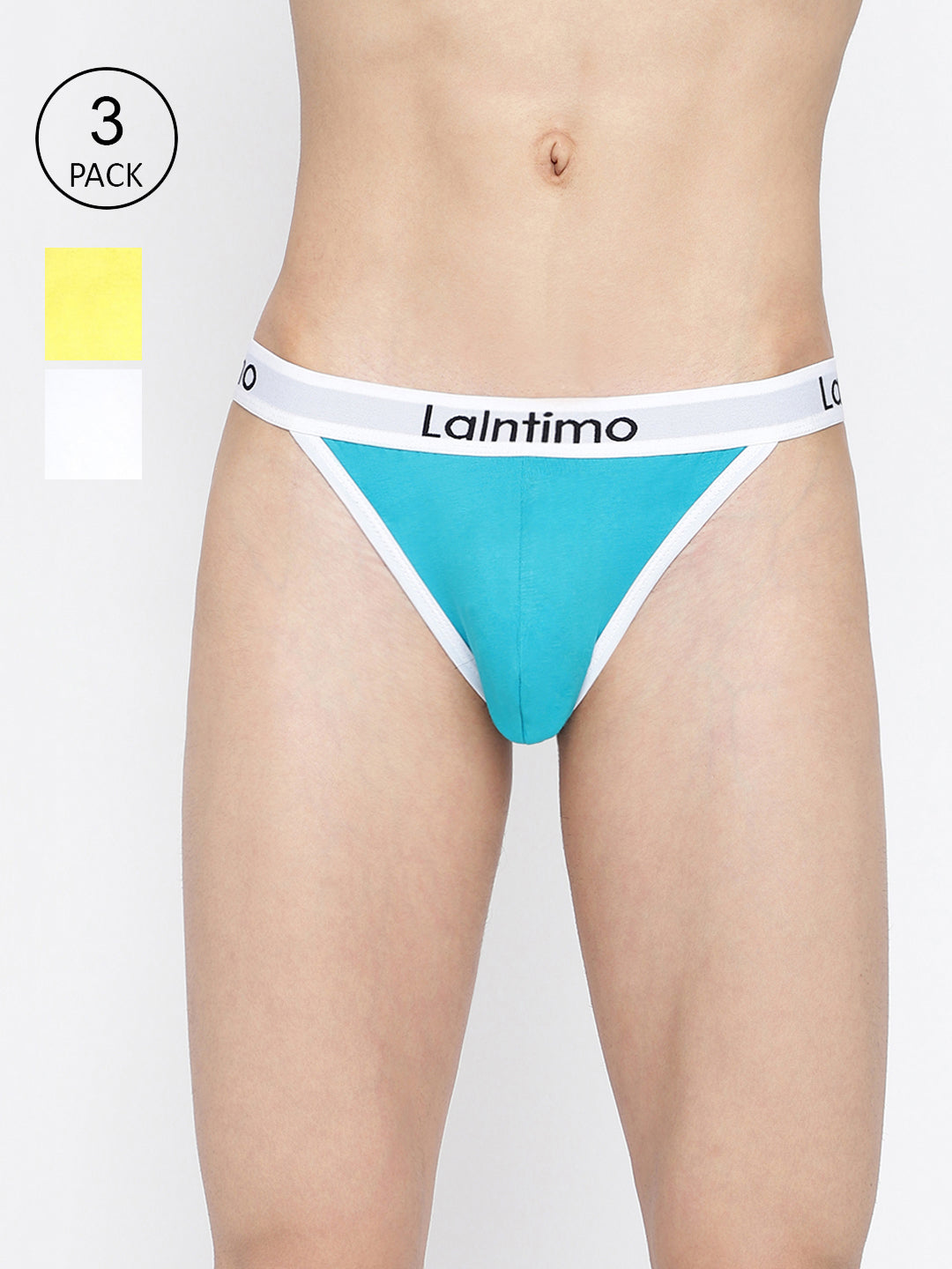 La Intimo Men's Standard Brief Pack of 3 - Comfortable, Durable Underwear