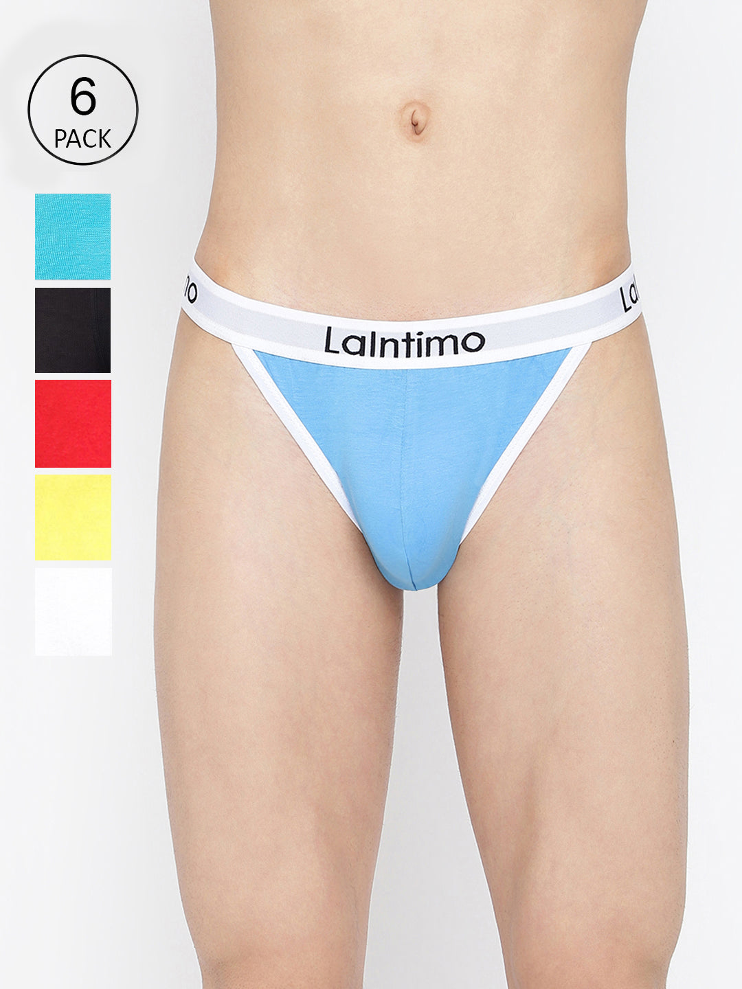 La Intimo Men's Standard Brief Pack of 6 - Comfortable, Durable Underwear