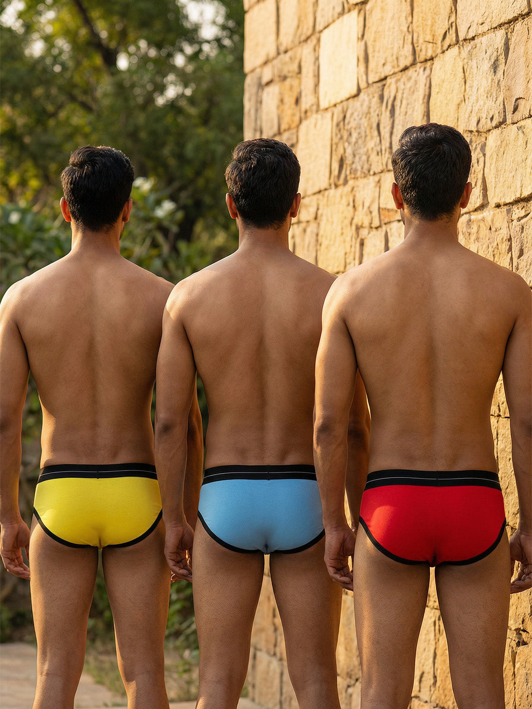 Cotton Brief - Straight Panel (Pack of 3)