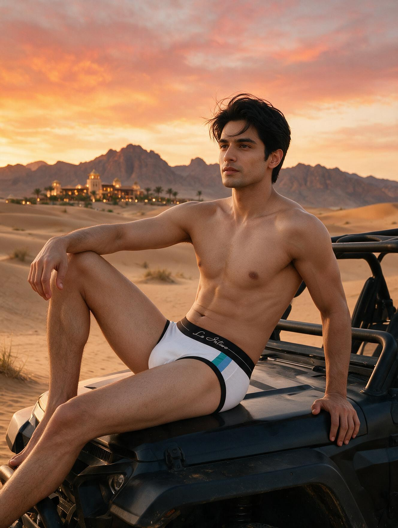 Men's Full Coverage Cotton Brief - Straight Panel