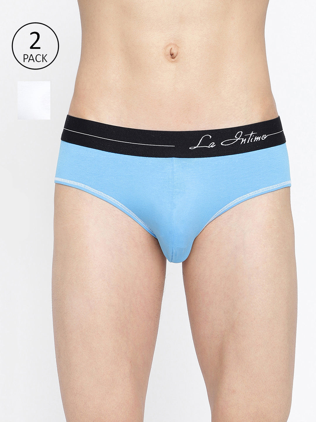 La Intimo Men's Core Briefs in a Pack of 2 – Comfortable and Durable Standard Fit Underwear