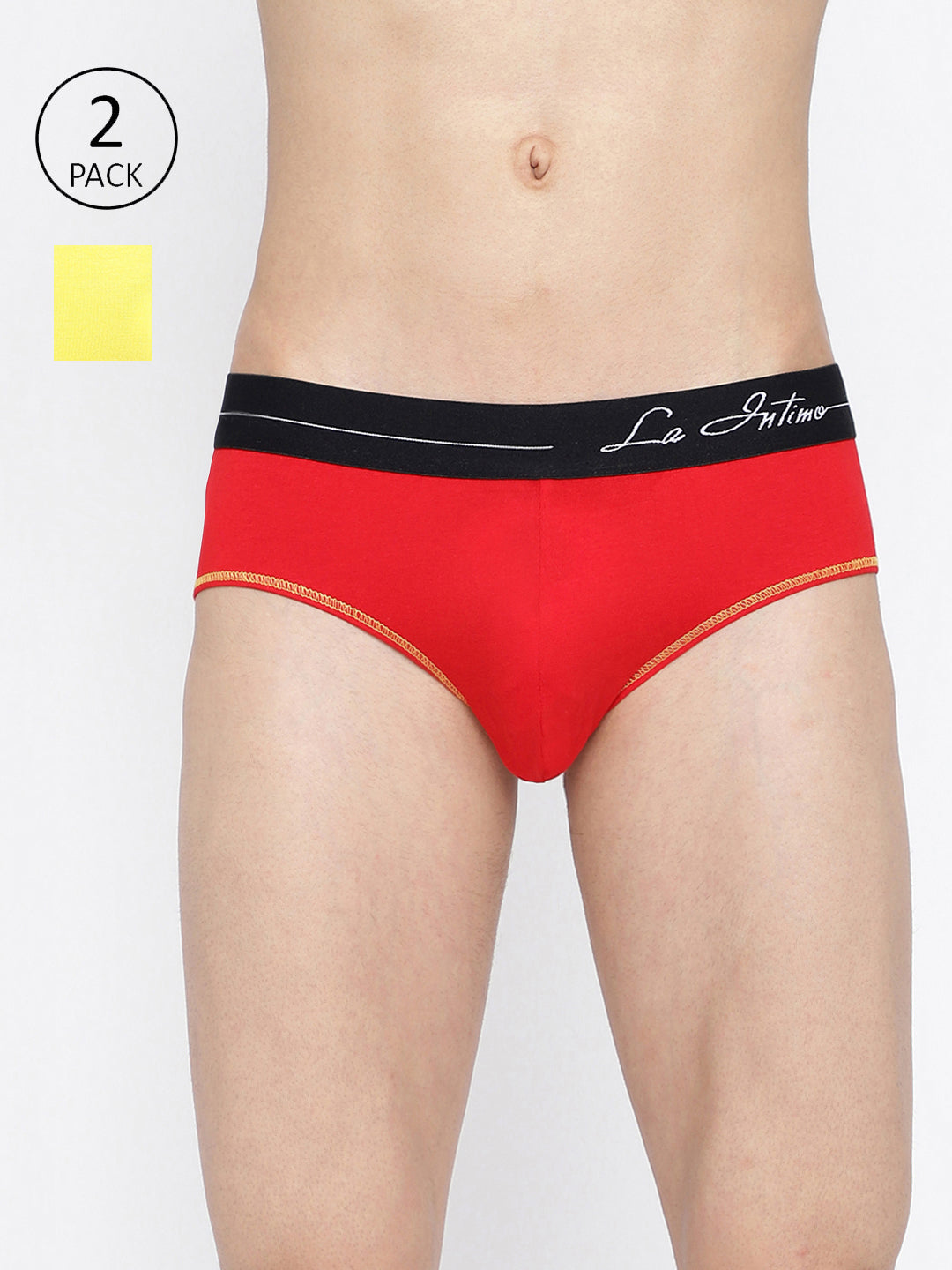 La Intimo Men's Core Briefs in a Pack of 2 – Comfortable and Durable Standard Fit Underwear