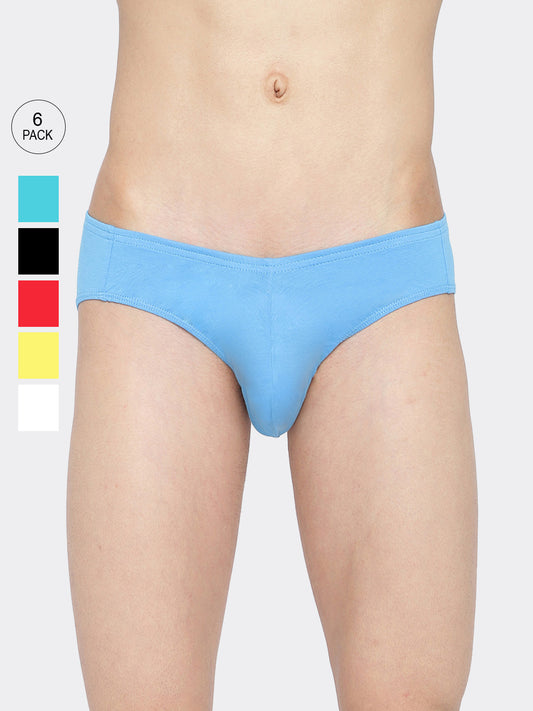 Pack of 6 men's Standard Core Briefs by La Intimo, offering comfort and support for everyday wear.