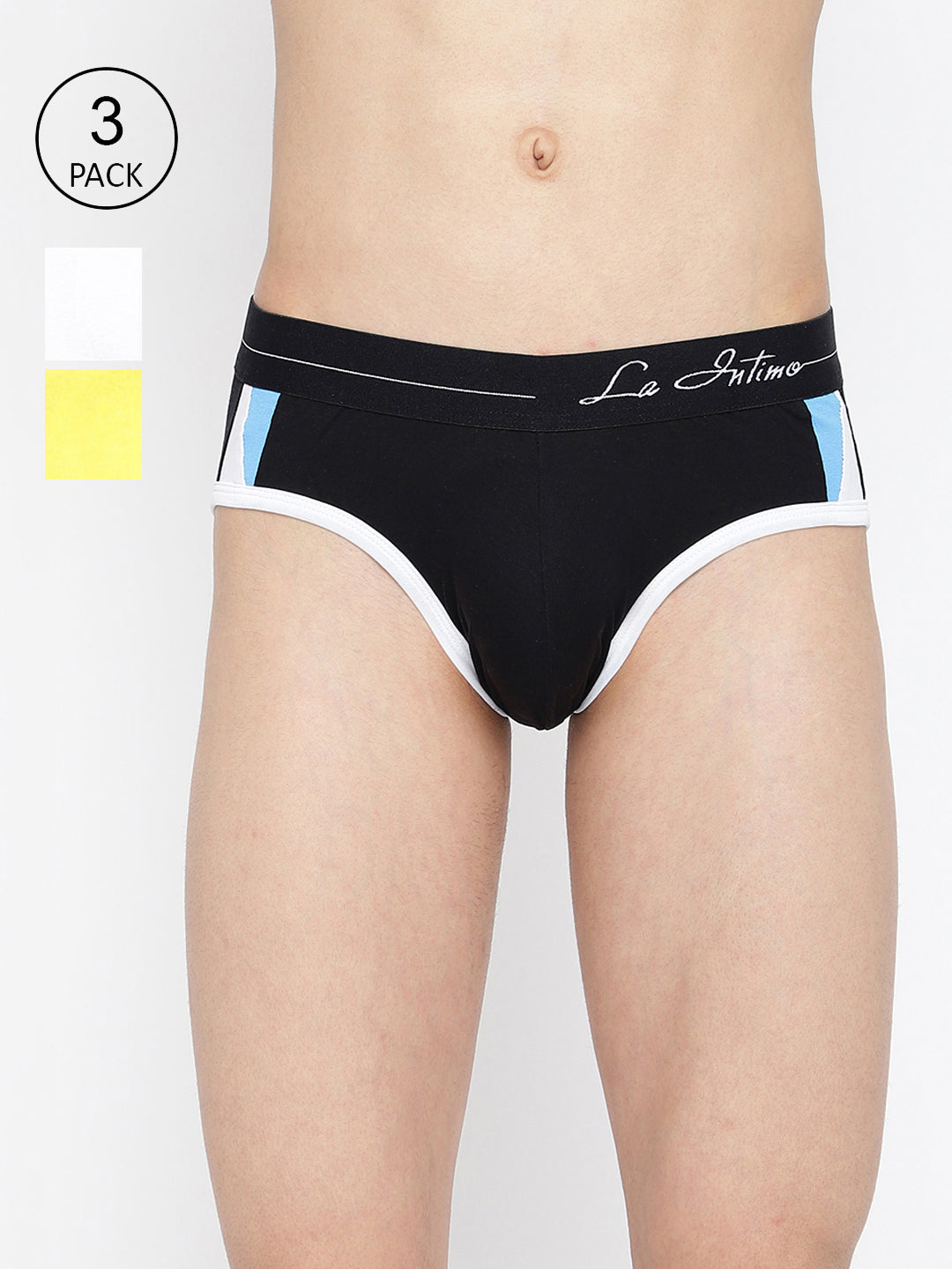 La Intimo Men's Core Briefs in a Pack of 3 – Comfortable, Durable Standard Fit Underwear