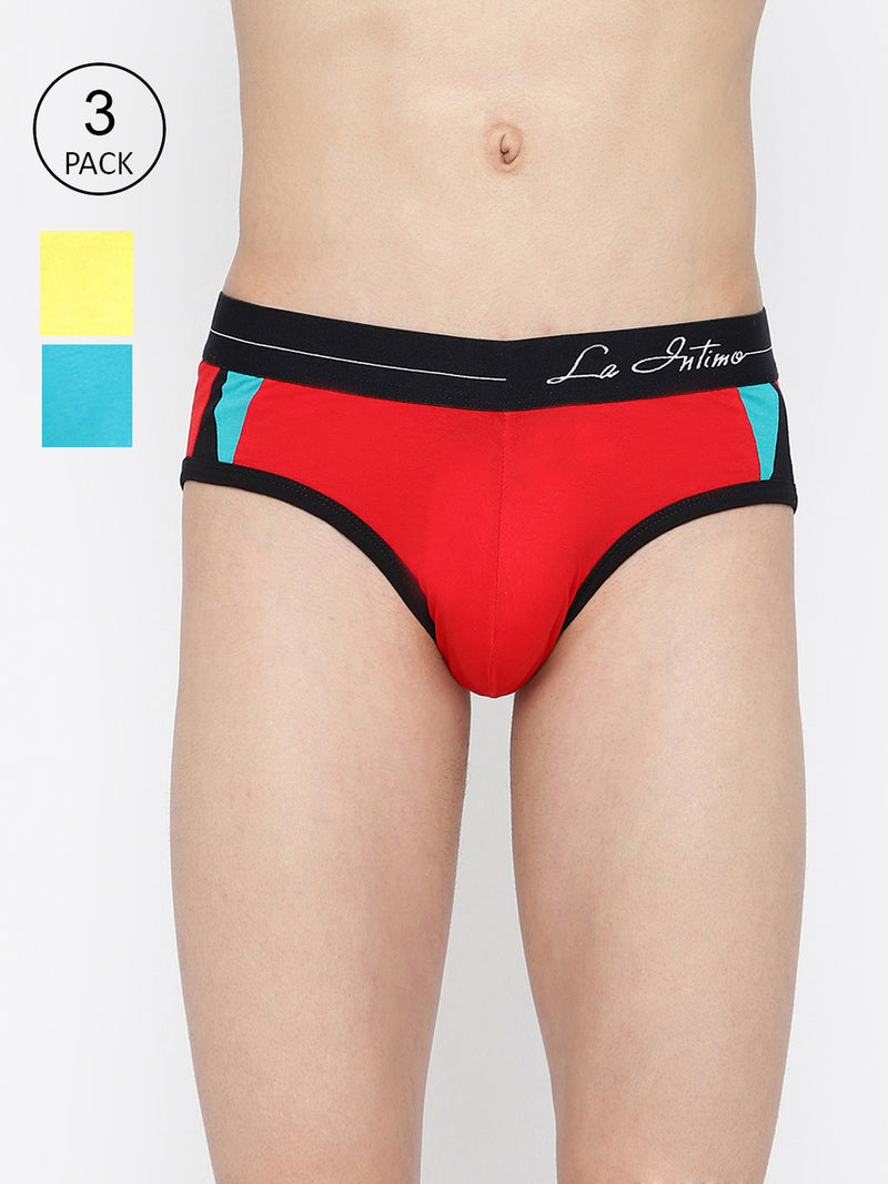 La Intimo Men's Core Briefs in a Pack of 3 – Comfortable, Durable Standard Fit Underwear