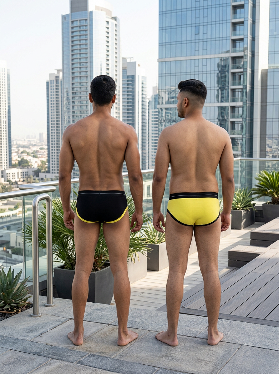 Cotton Brief - Retro Style (Pack of 2)