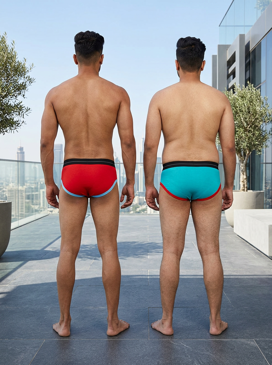 Cotton Brief - Retro Style (Pack of 2)