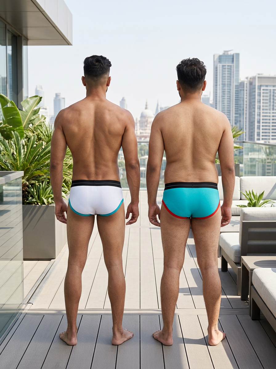 Cotton Brief - Retro Style (Pack of 2)