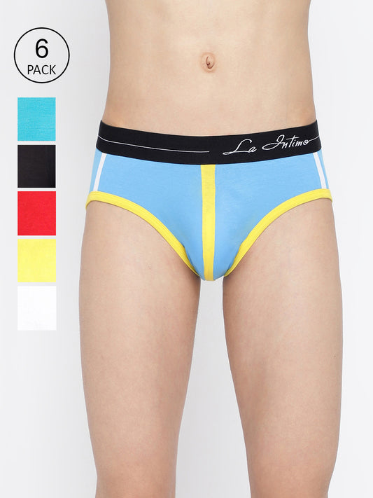 Cotton Brief - Retro Style (Pack of 6)