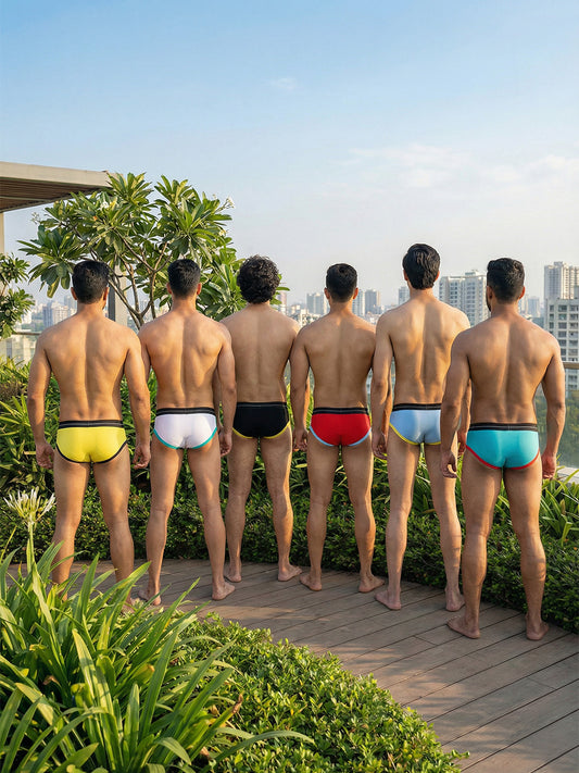 Cotton Brief - Retro Style (Pack of 6)