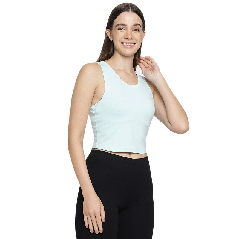 La Intimo Women's Cotton Solid Tank Top | Inner Camisole for Women LICAM01