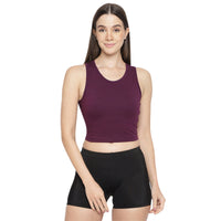 La Intimo Women's Cotton Solid Tank Top | Inner Camisole for Women LICAM01