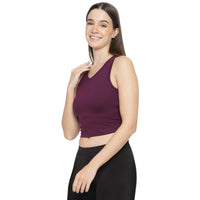 La Intimo Women's Cotton Solid Tank Top | Inner Camisole for Women LICAM01