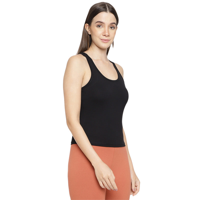 La Intimo Women's Cotton Slip Spaghetti Tank Top | Inner Camisole for Women LICAM02