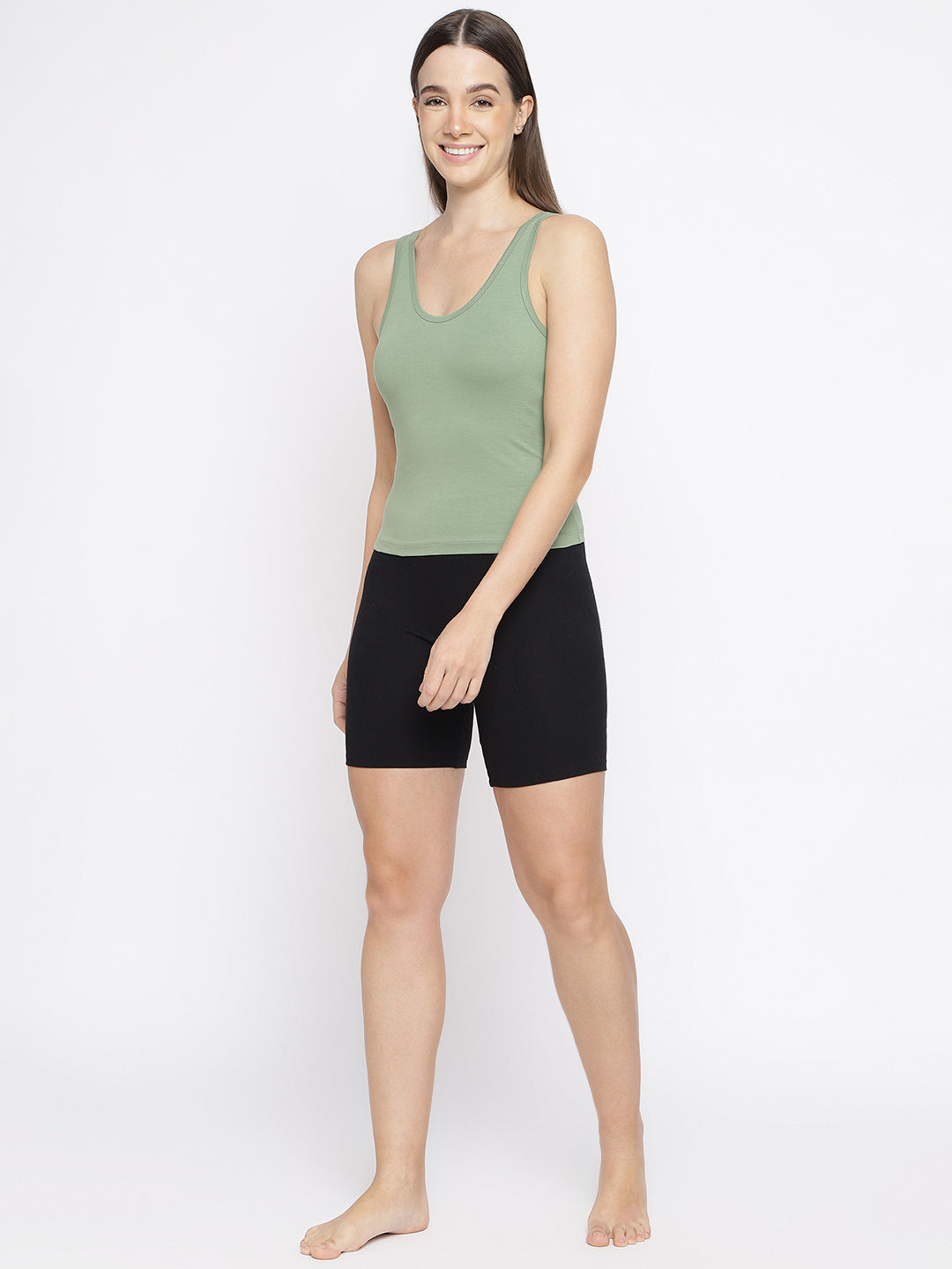 Pack of 3 women's tank top camisoles by La Intimo, designed for comfort and versatile everyday wear.