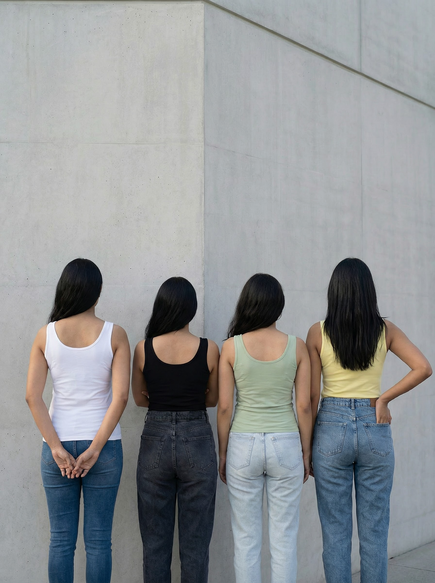 Deep U-Neck Camisole (Pack of 4)