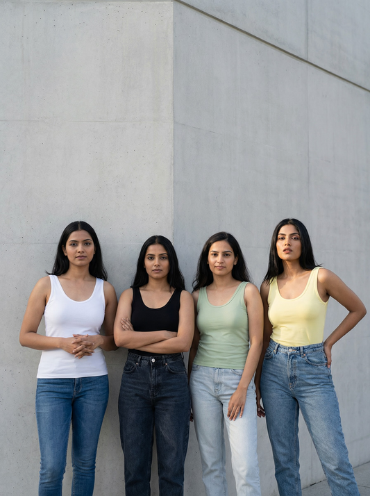 Deep U-Neck Camisole (Pack of 4)