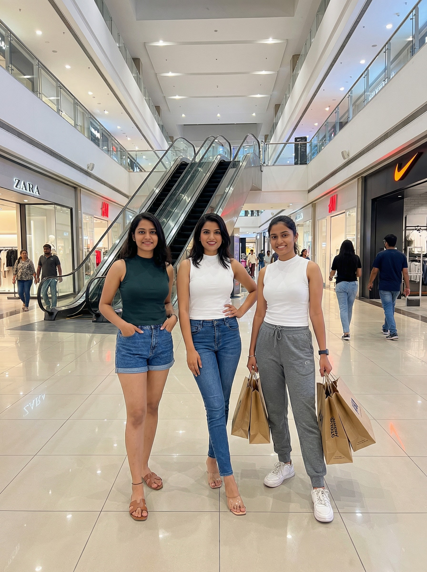 High Neck Tank Top Camisole (Pack of 3)