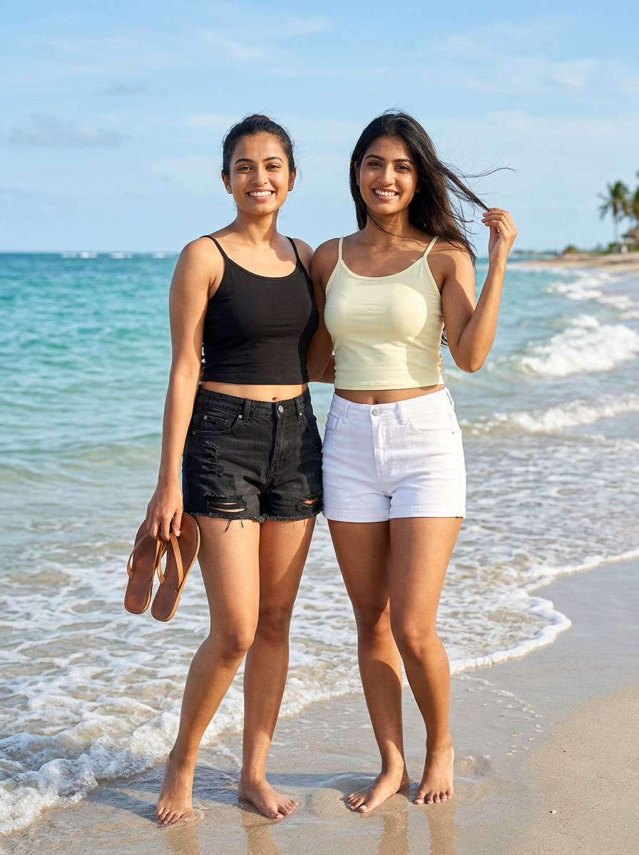Regular Noodle Strap Camisole (Pack of 2)