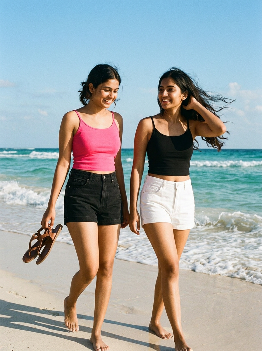 Regular Noodle Strap Camisole (Pack of 2)