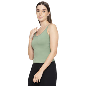 La Intimo Women's Cotton Slip Spaghetti Tank Top | Inner Camisole for Women LICAM06