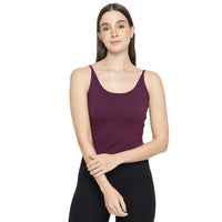 La Intimo Women's Cotton Slip Spaghetti Tank Top | Inner Camisole for Women LICAM06