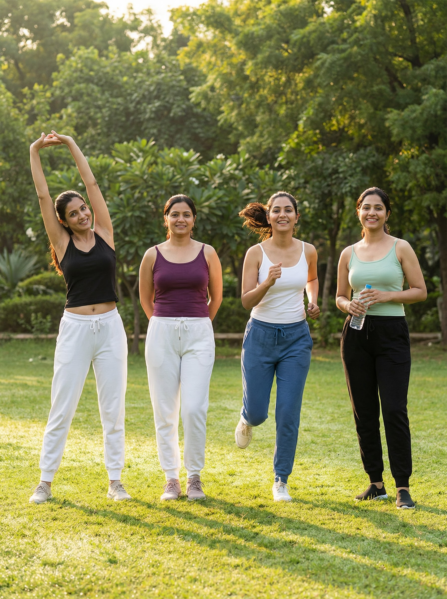 Basic Round Neck Camisole (Pack of 4)