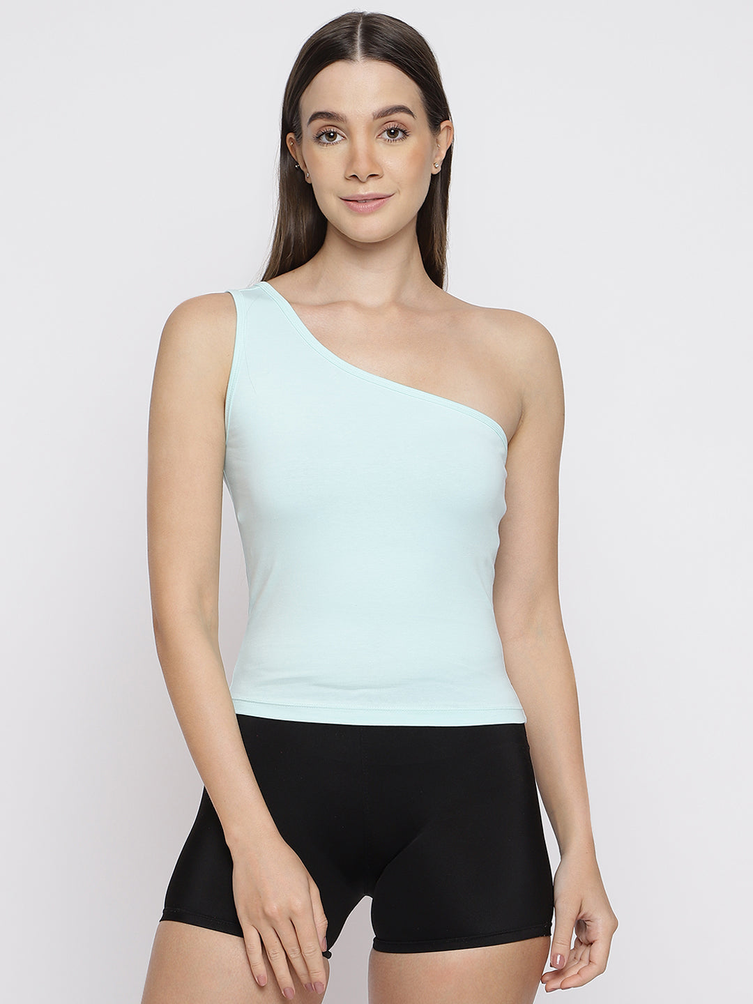 Women's Standard Core One Shoulder Camisole Tank Top by La Intimo - Single Pack