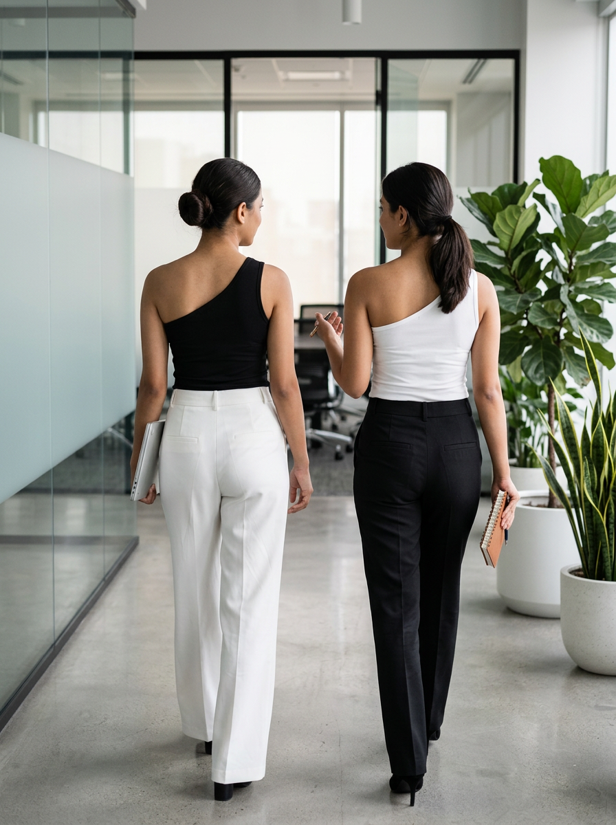 One Shoulder Tank Top Camisole (Pack of 2)