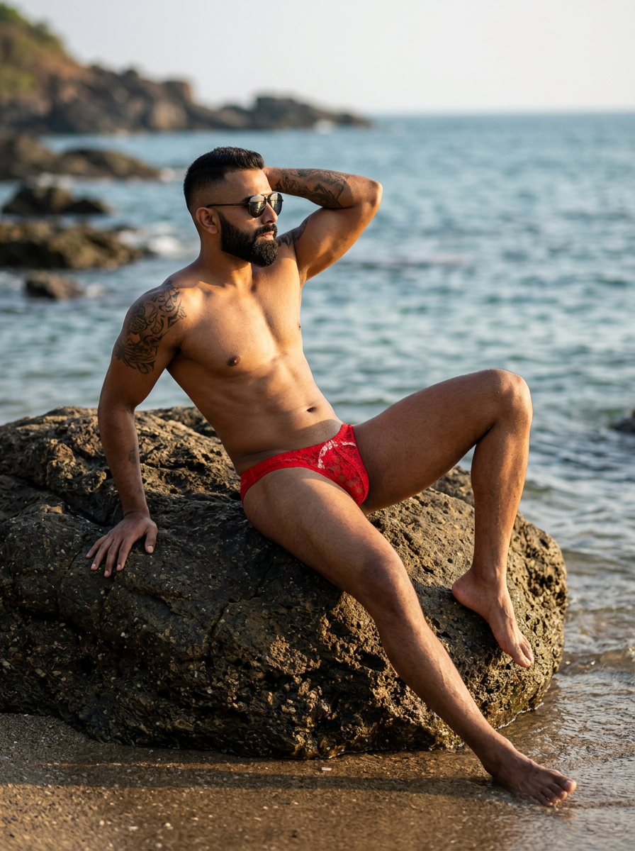 Nylon Lace Bikini Brief