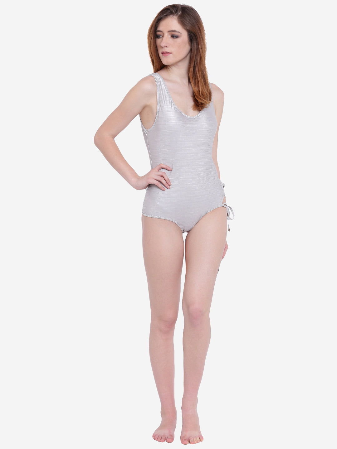 La Intimo Women's Luxury Liquidate Tie-Up Monokini, offering a stylish and comfortable beachwear design with a tie-up feature, available in a single pack.