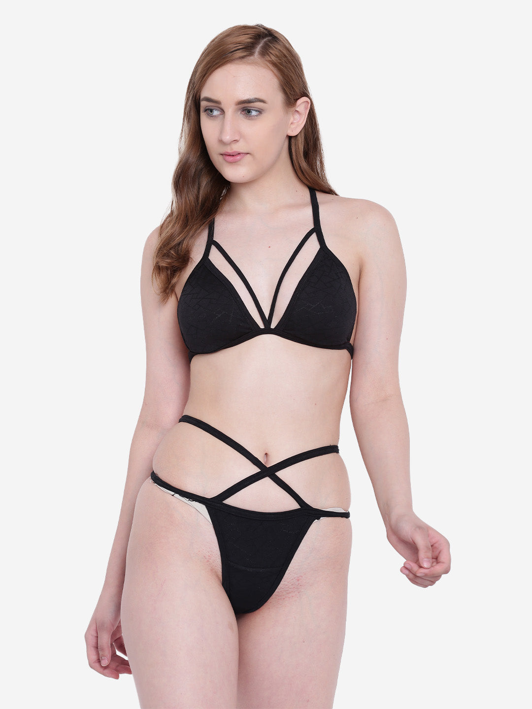 La Intimo Women's Luxury Core Full Coverage Bikini Set with Thongs, designed for comfort and style, available in a multi-pack of 2.