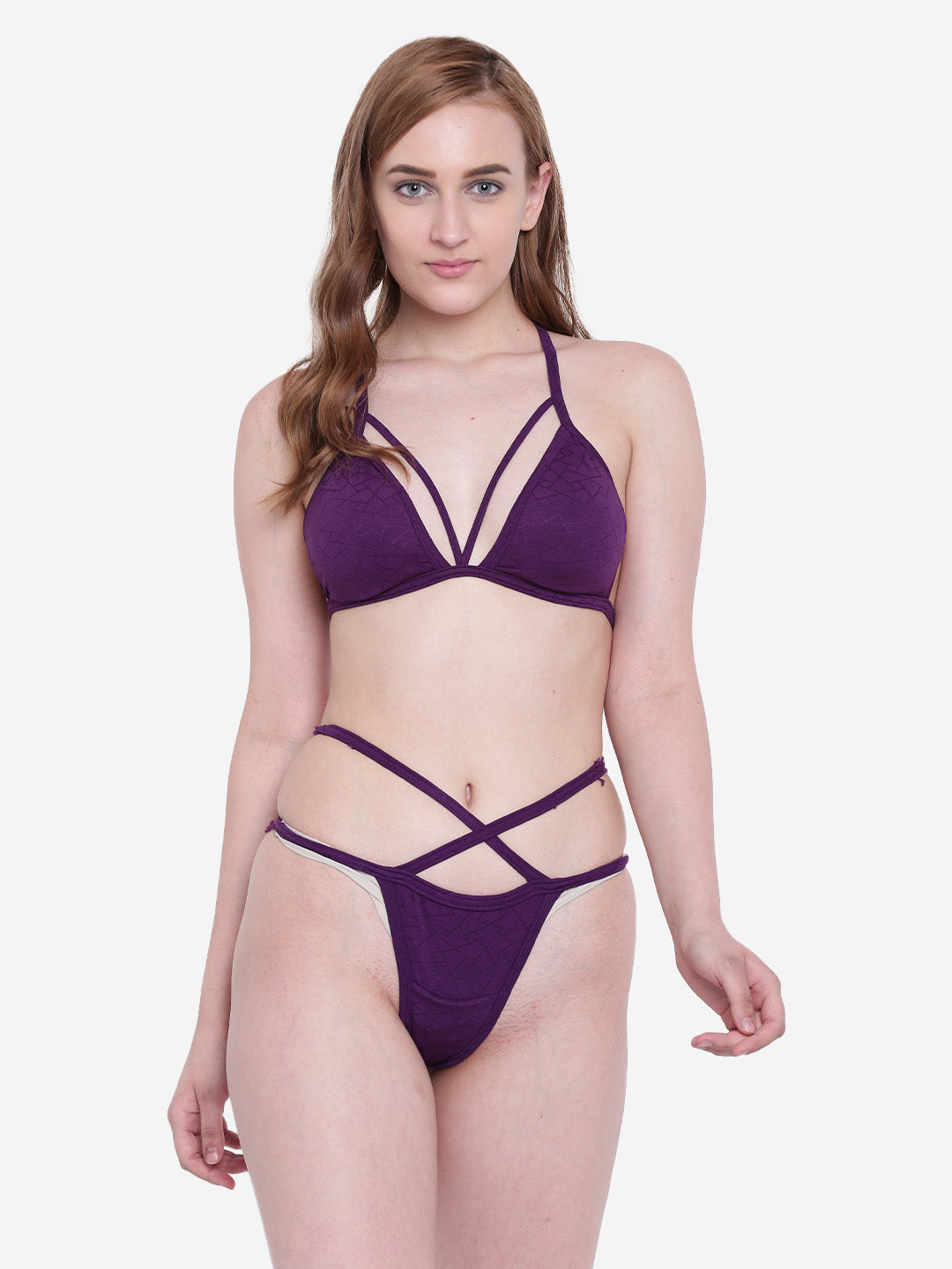 La Intimo Women's Luxury Core Full Coverage Bikini Set with Thongs, designed for comfort and style, available in a multi-pack of 2.